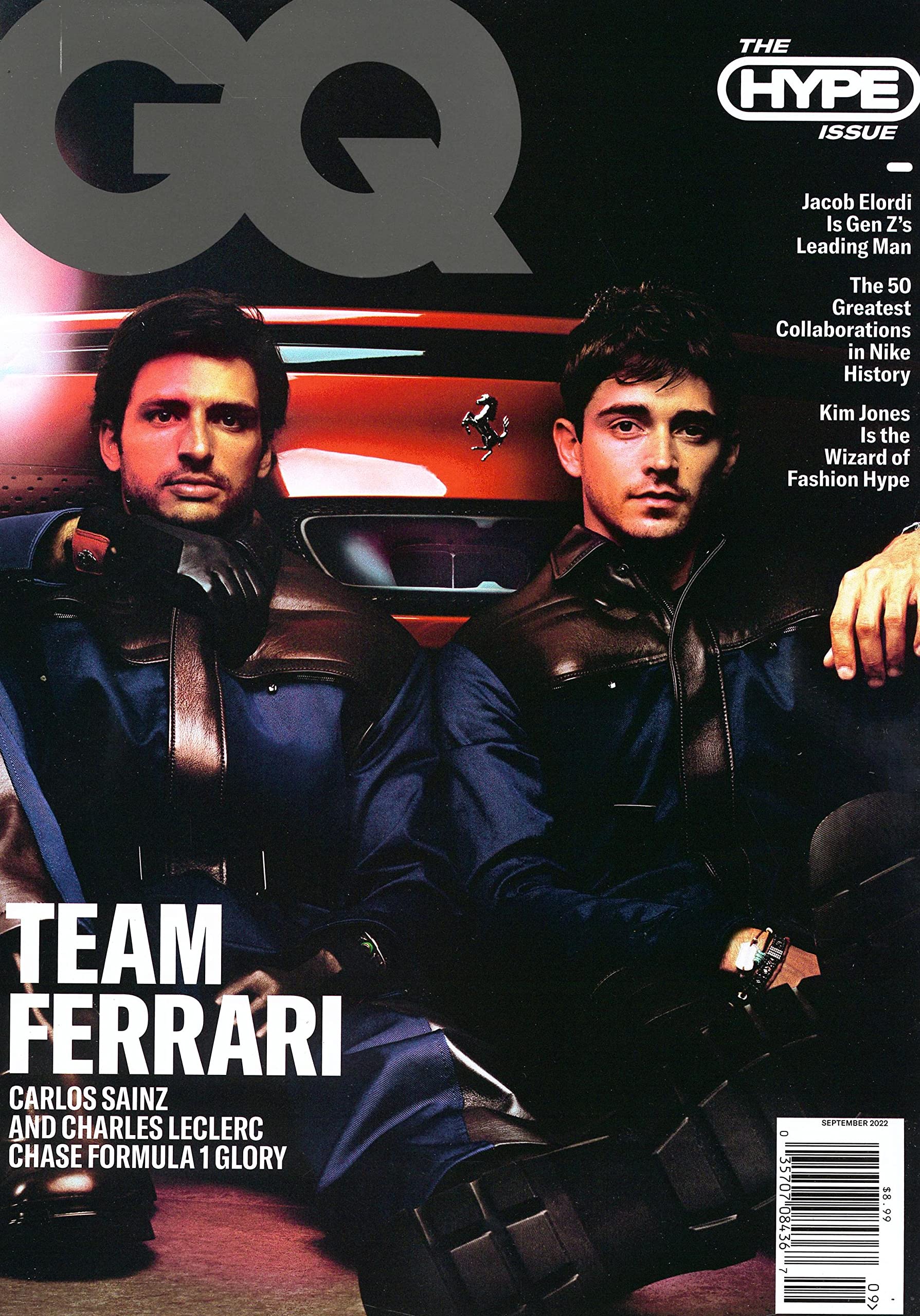 GENTLEMENS QUARTERLY magazine side cover  September 2022