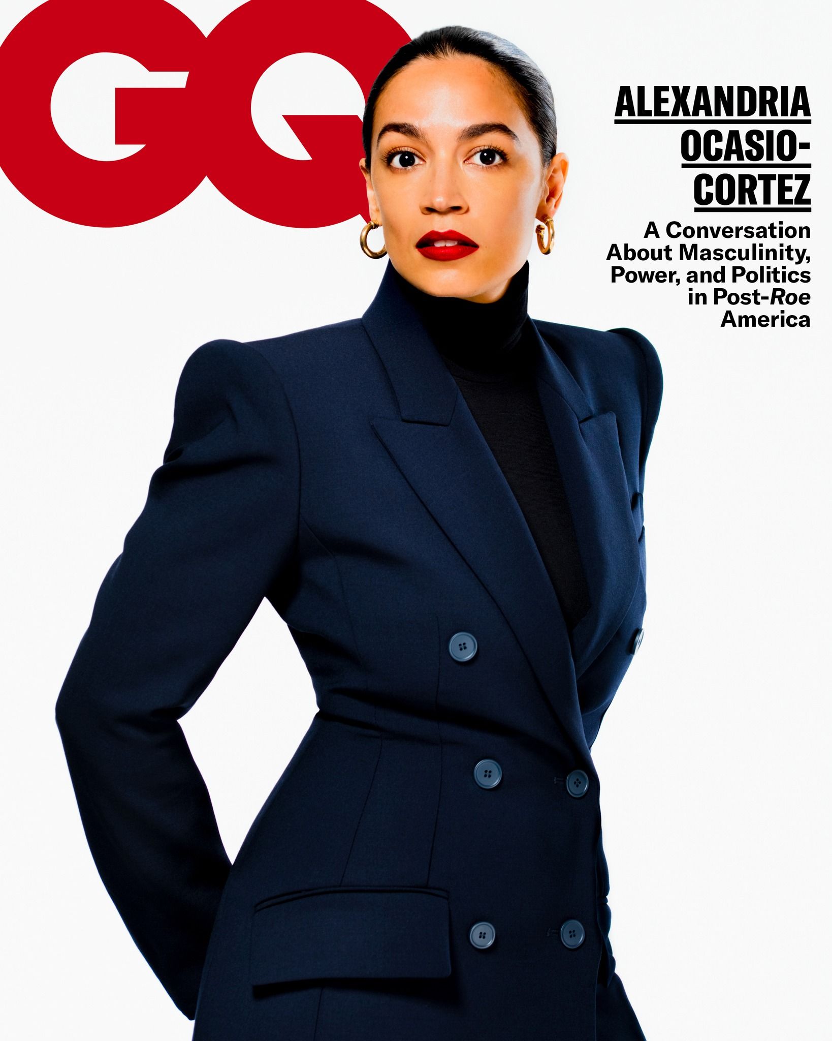 GENTLEMENS QUARTERLY magazine side cover  October 2022