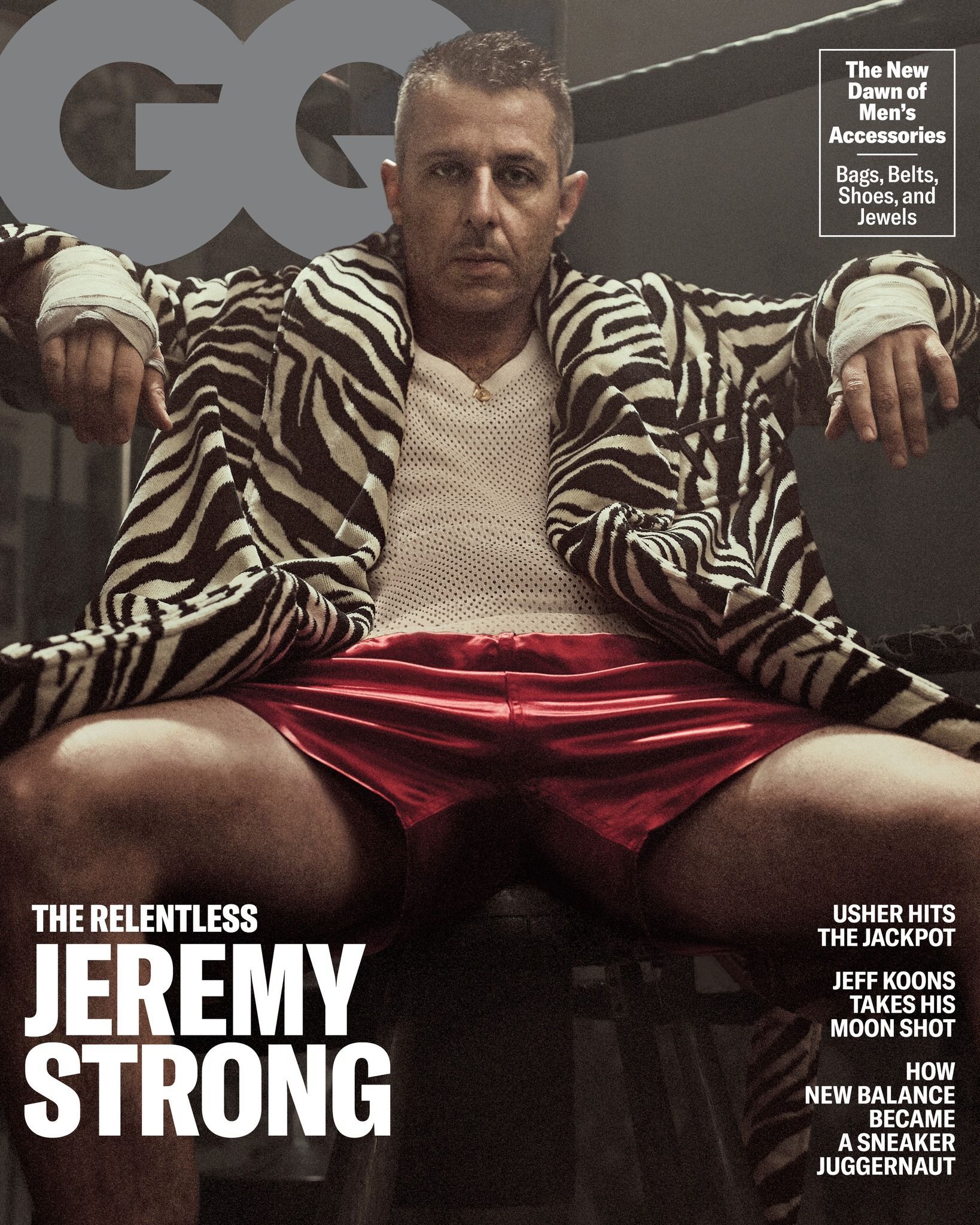 GENTLEMENS QUARTERLY magazine side cover  March 2023