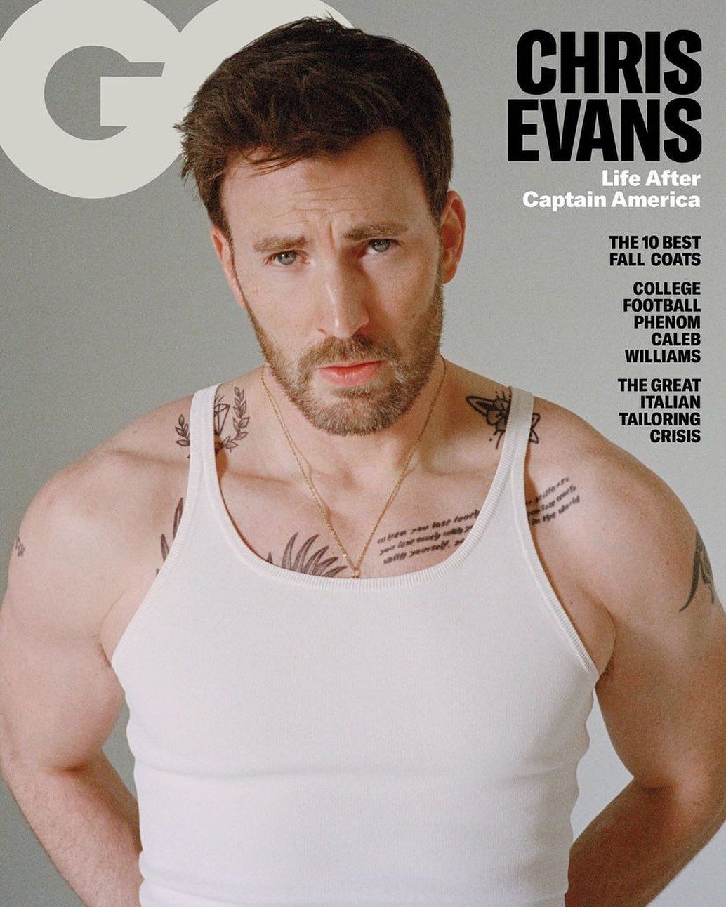 GENTLEMENS QUARTERLY magazine side cover  October 2023
