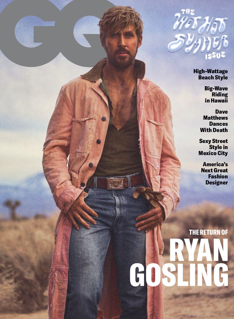 GENTLEMENS QUARTERLY magazine side cover Summer 2023