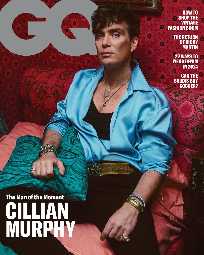 GENTLEMENS QUARTERLY magazine side cover  March 2024