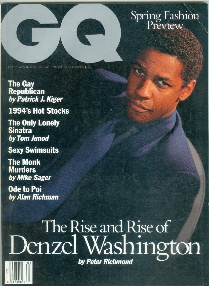 GENTLEMENS QUARTERLY magazine side cover  January 1994