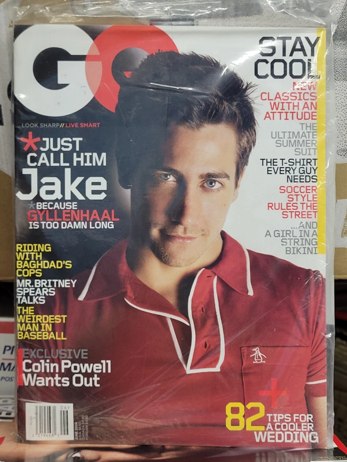 GENTLEMENS QUARTERLY magazine side cover  June 2004