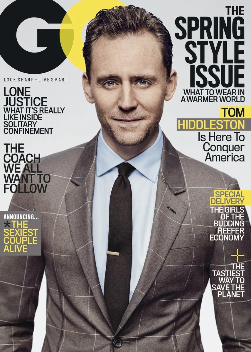 GENTLEMENS QUARTERLY magazine side cover  March 2017