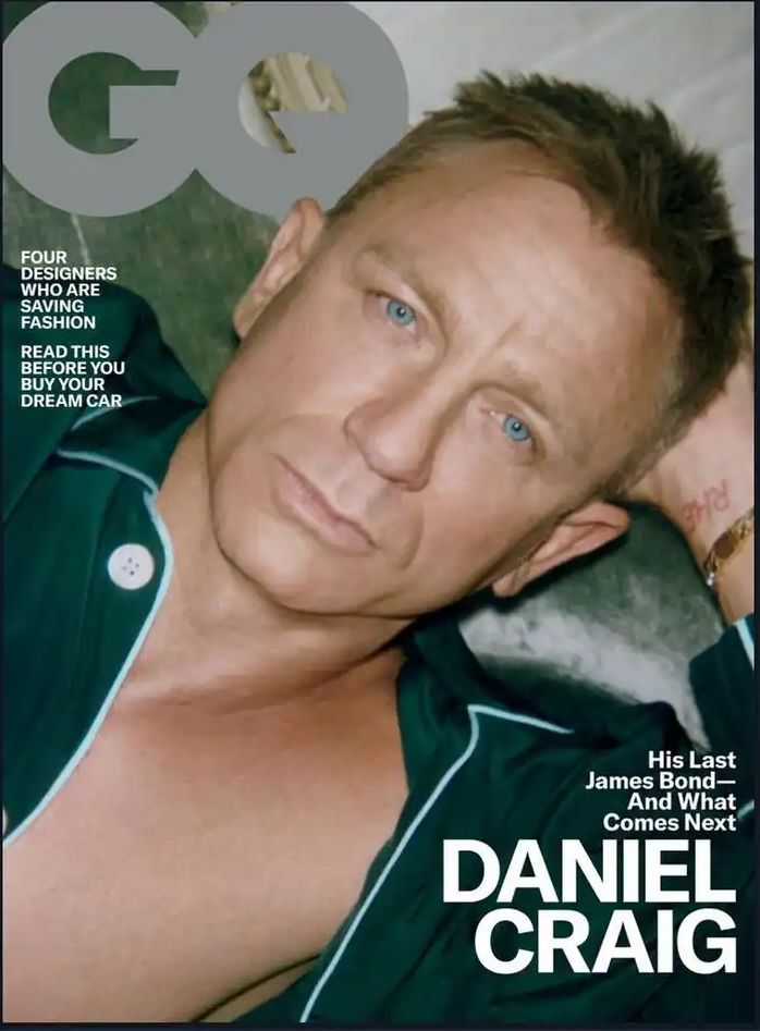 GENTLEMENS QUARTERLY magazine side cover  April 2020