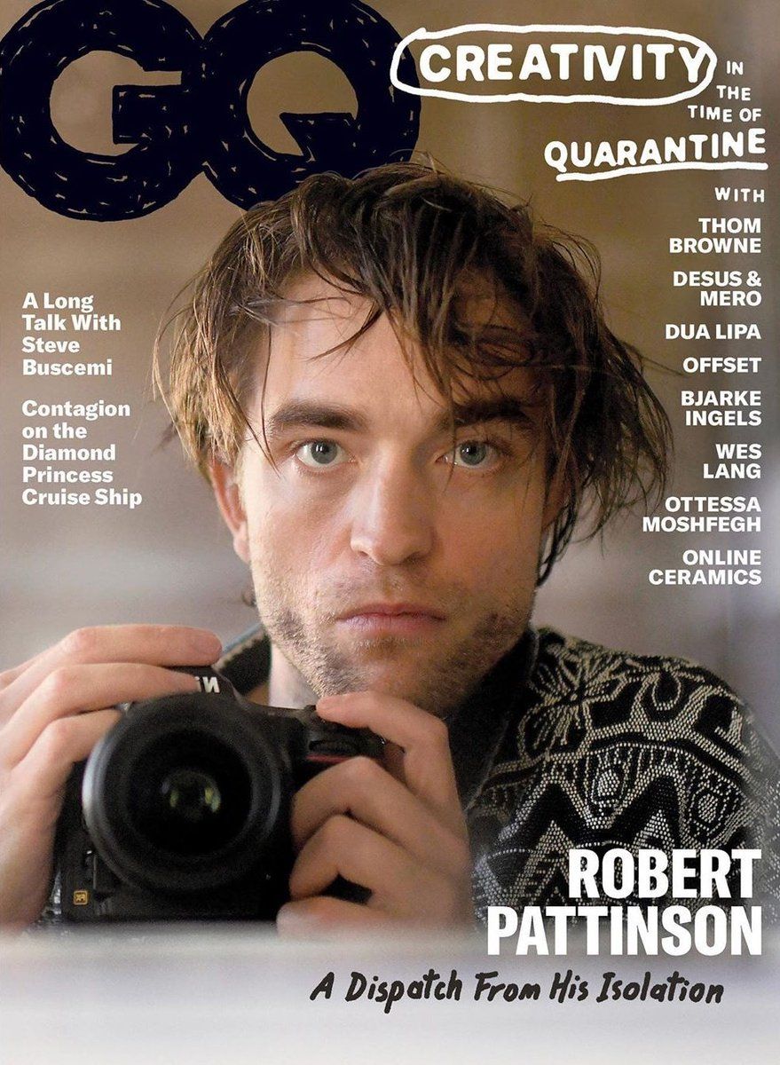 GENTLEMENS QUARTERLY magazine side cover  June/July 2020