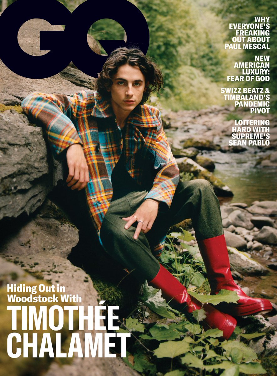 GENTLEMENS QUARTERLY magazine side cover  November 2020