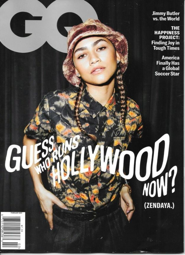 GENTLEMENS QUARTERLY magazine side cover  February 2021