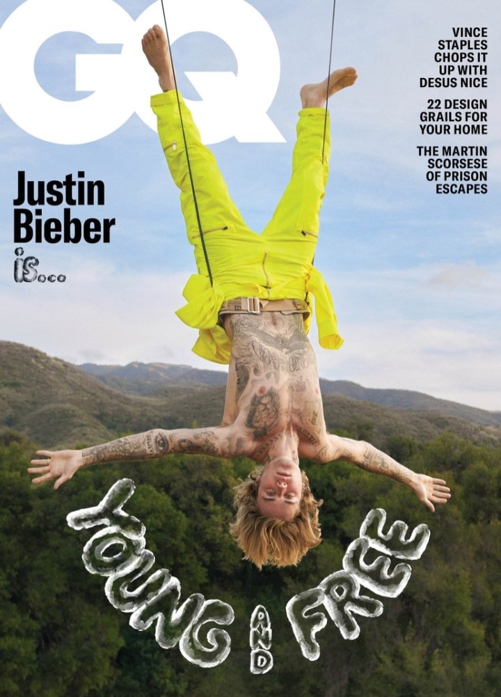 GENTLEMENS QUARTERLY magazine side cover  May 2021