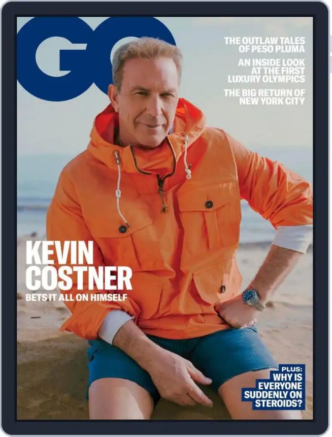 GENTLEMENS QUARTERLY magazine side cover Summer 2024