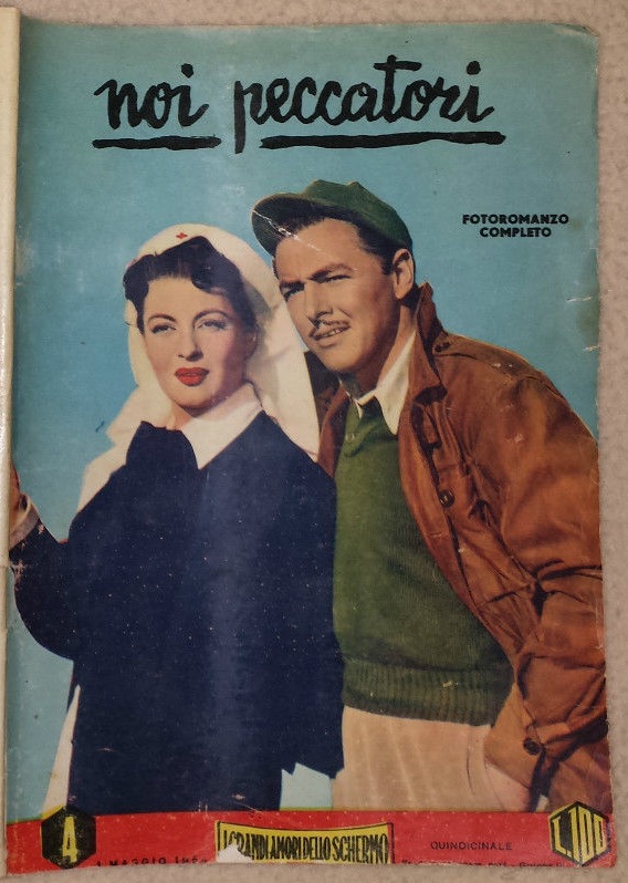 I GRANDI AMORI DELLO SCHERMO magazine side cover Issue 4 May 1954