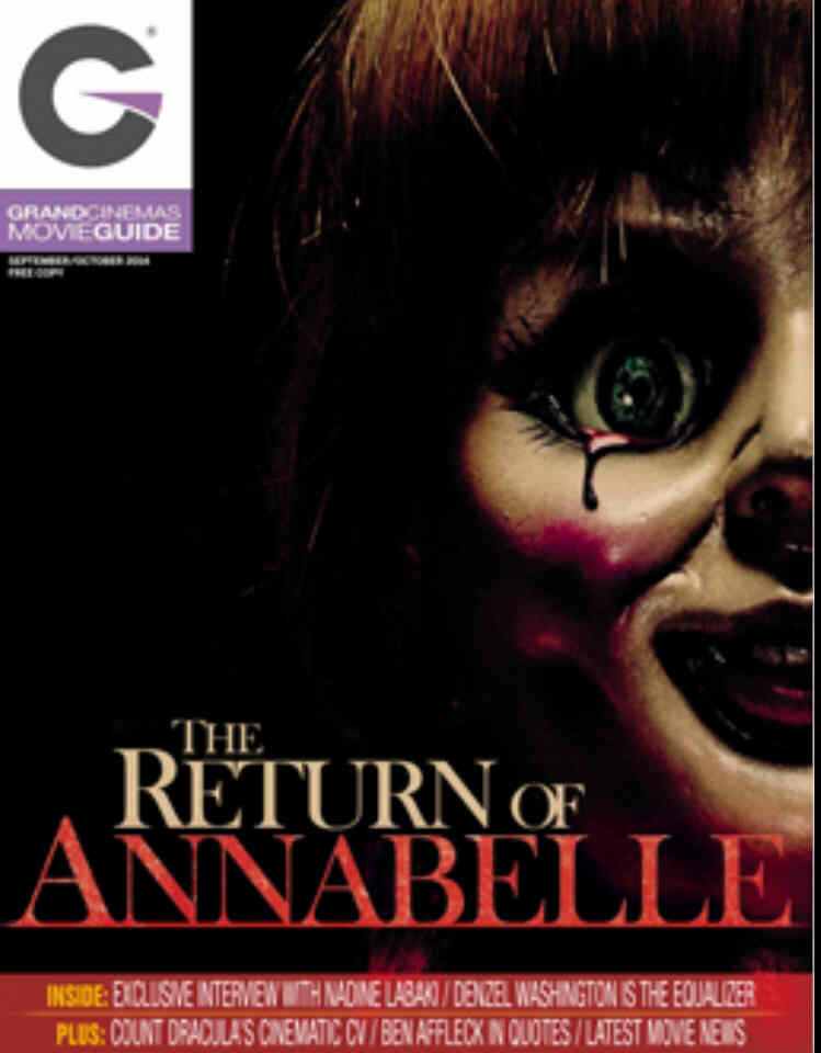 GRAND CINEMAS magazine side cover September/October 2014
