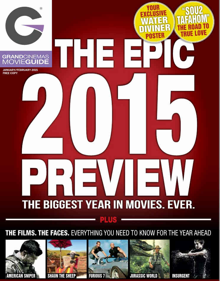 GRAND CINEMAS magazine side cover January/February 2015