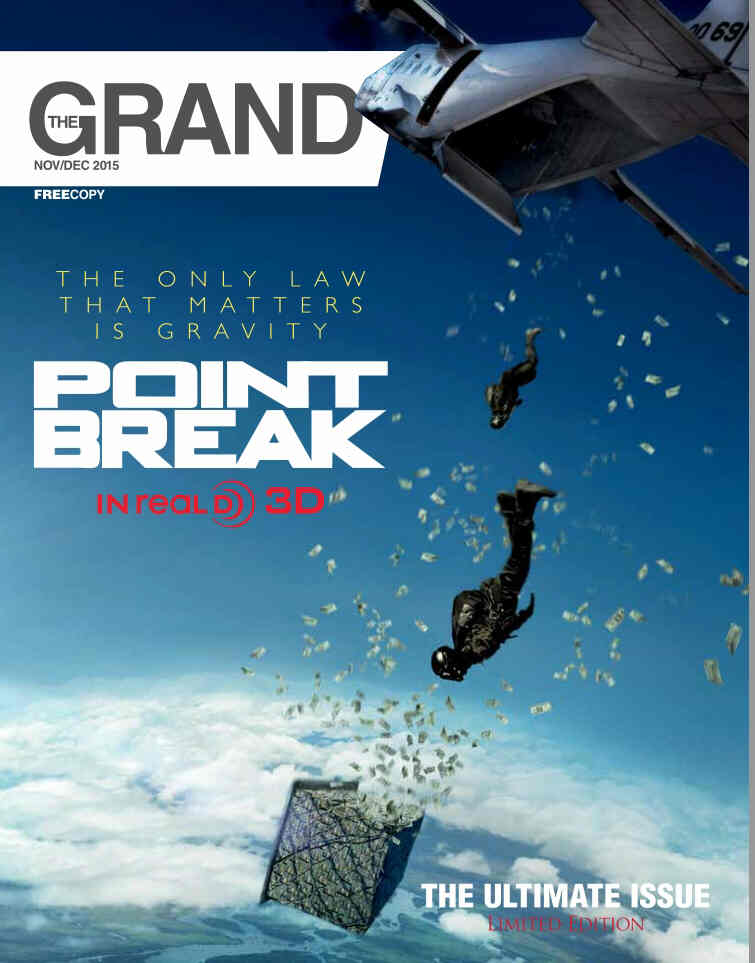 GRAND CINEMAS magazine side cover November/December 2015