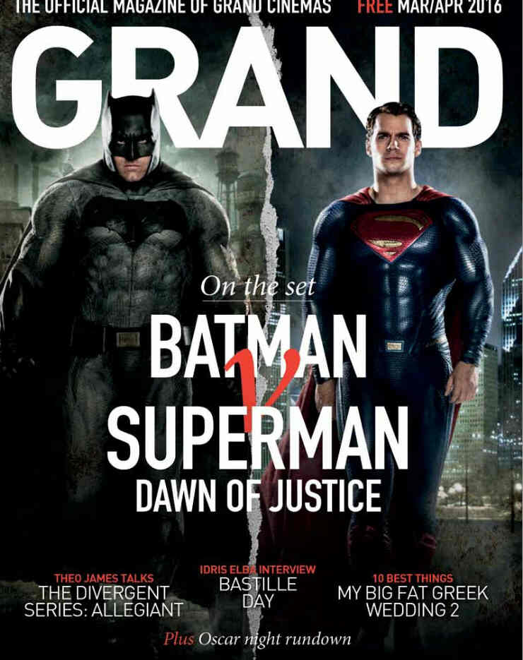 GRAND CINEMAS magazine side cover March/April 2016