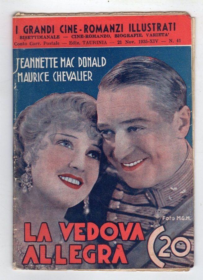 GRANDI CINE-ROMANZI ILLUSTRATI | I magazine side cover Issue 41 21 November 1935