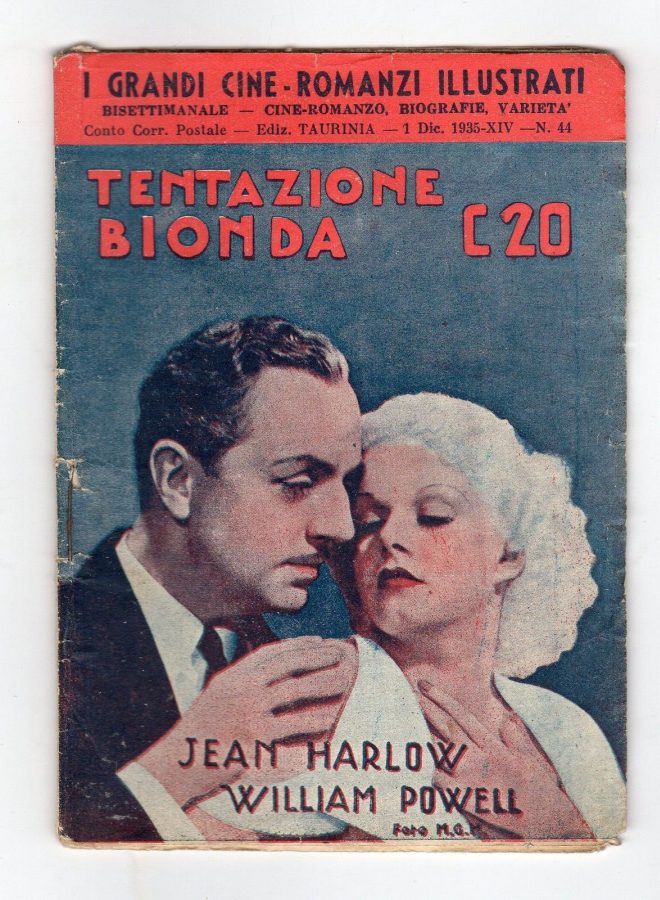 GRANDI CINE-ROMANZI ILLUSTRATI | I magazine side cover Issue 44 1 December 1935
