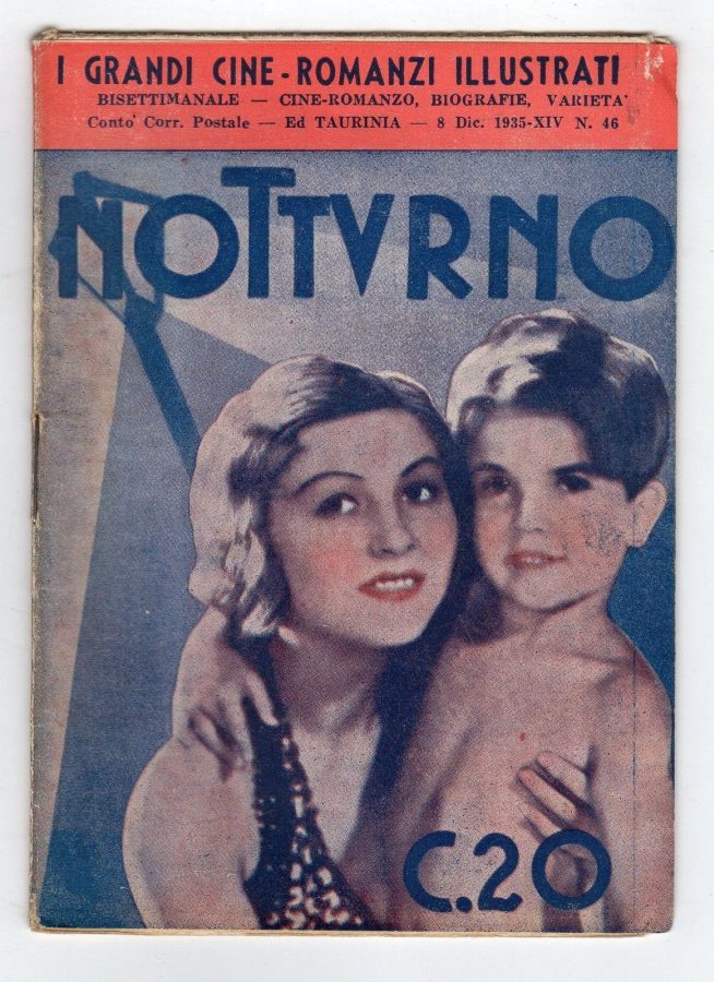 GRANDI CINE-ROMANZI ILLUSTRATI | I magazine side cover Issue 46 8 December 1935