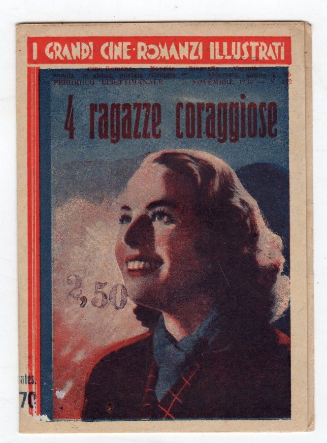GRANDI CINE-ROMANZI ILLUSTRATI | I magazine side cover Issue 132 November 1936