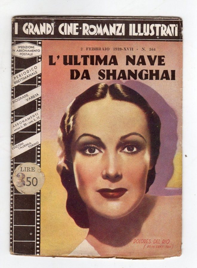 GRANDI CINE-ROMANZI ILLUSTRATI | I magazine side cover Issue 364 2 February 1939