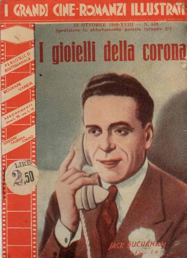 GRANDI CINE-ROMANZI ILLUSTRATI | I magazine side cover Issue 539 13 October 1940