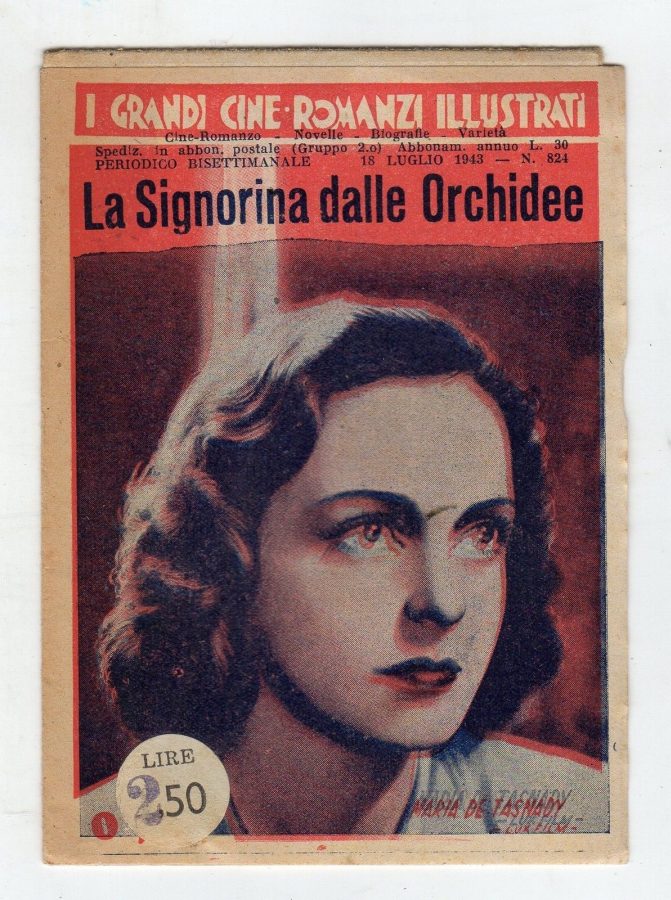 GRANDI CINE-ROMANZI ILLUSTRATI | I magazine side cover Issue 824 18 July 1943