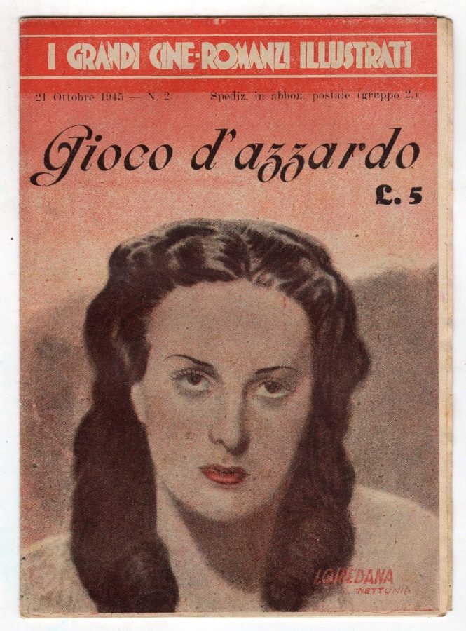 GRANDI CINE-ROMANZI ILLUSTRATI | I magazine side cover Issue 2 21 October 1945