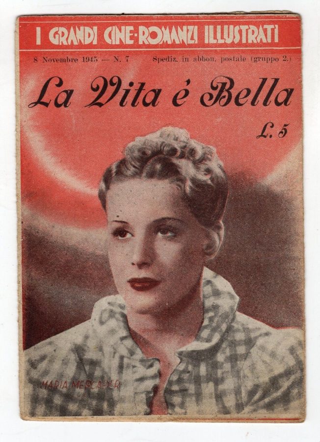 GRANDI CINE-ROMANZI ILLUSTRATI | I magazine side cover Issue 7 8 November 1945