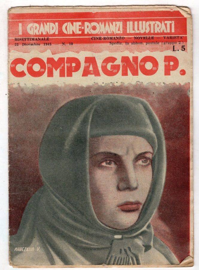 GRANDI CINE-ROMANZI ILLUSTRATI | I magazine side cover Issue 10 22 December 1945
