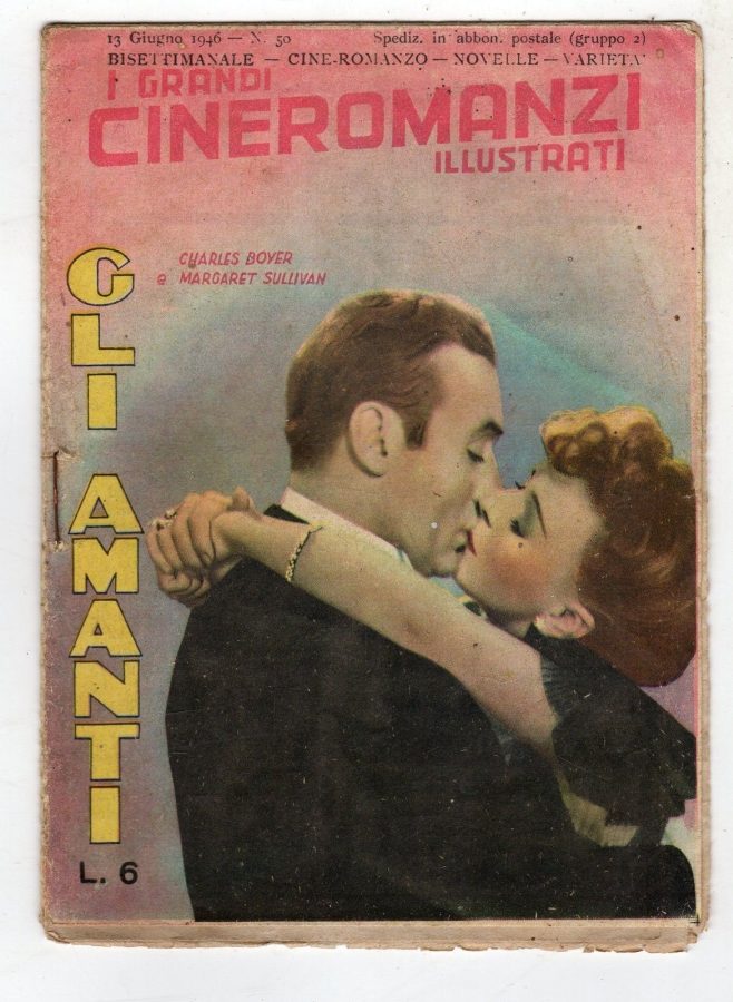 GRANDI CINE-ROMANZI ILLUSTRATI | I magazine side cover Issue 50 13 June 1946