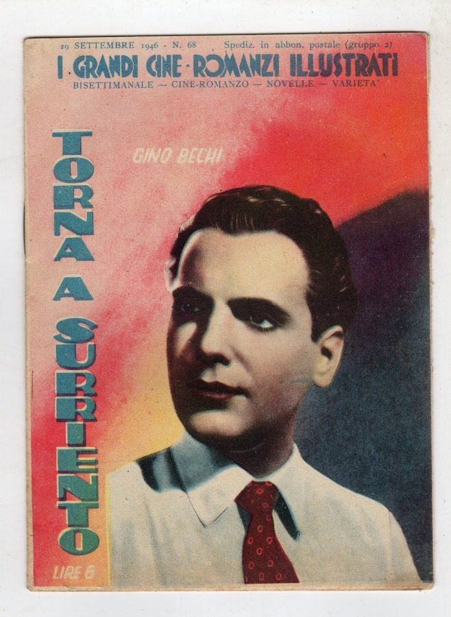 GRANDI CINE-ROMANZI ILLUSTRATI | I magazine side cover Issue 68 29 September 1946