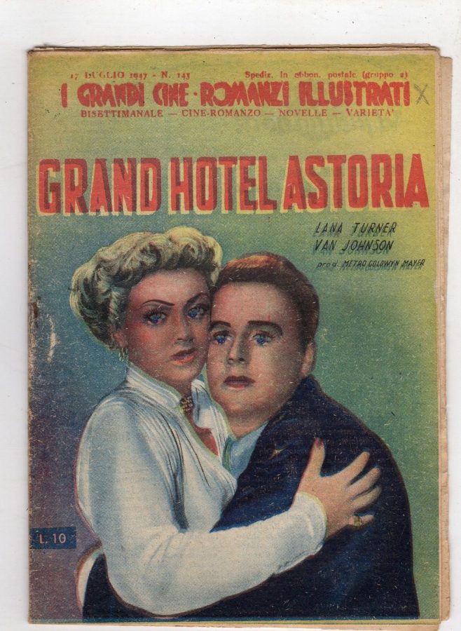 GRANDI CINE-ROMANZI ILLUSTRATI | I magazine side cover Issue 143 17 July 1947