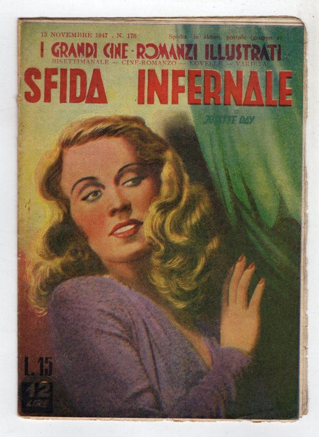GRANDI CINE-ROMANZI ILLUSTRATI | I magazine side cover Issue 176 13 November 1947