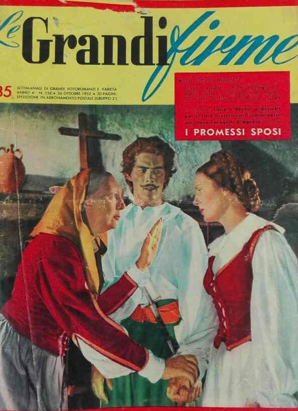 GRANDI FIRME|LE (1950s) magazine side cover Issue 158 26 October 1952