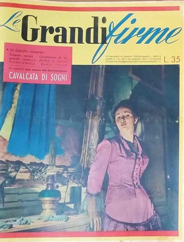GRANDI FIRME|LE (1950s) magazine side cover Issue 189 24 May 1953