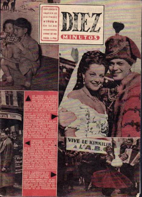 GRAFICO DE DIEZ MINUTOS magazine side cover  December 1956