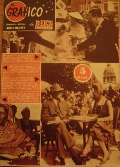 GRAFICO DE DIEZ MINUTOS magazine side cover  July 1957