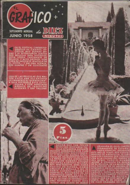 GRAFICO DE DIEZ MINUTOS magazine side cover  June 1958