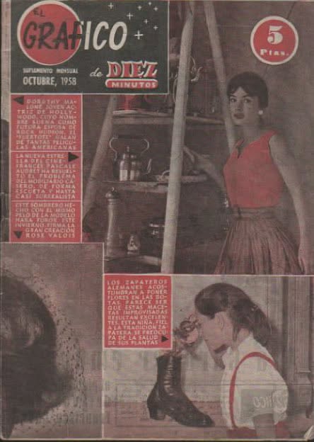 GRAFICO DE DIEZ MINUTOS magazine side cover  October 1958
