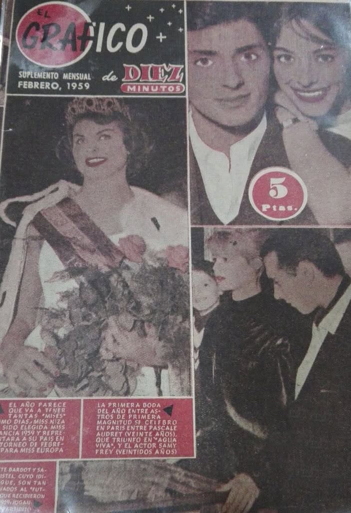 GRAFICO DE DIEZ MINUTOS magazine side cover  February 1959