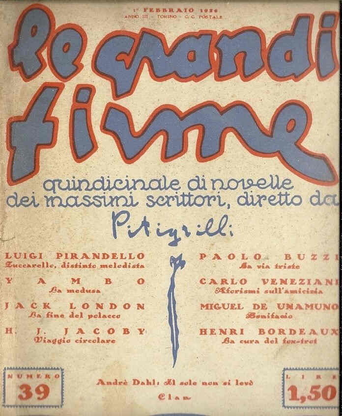 GRANDI FIRME | LE magazine side cover Issue 39 1 February 1926