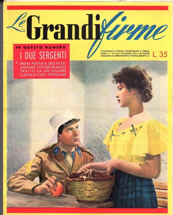 GRANDI FIRME|LE (1950s) magazine side cover Issue 136 25 May 1952