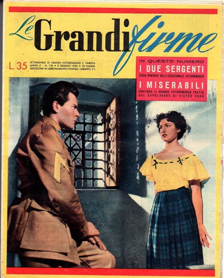 GRANDI FIRME|LE (1950s) magazine side cover Issue 138 8 June 1952
