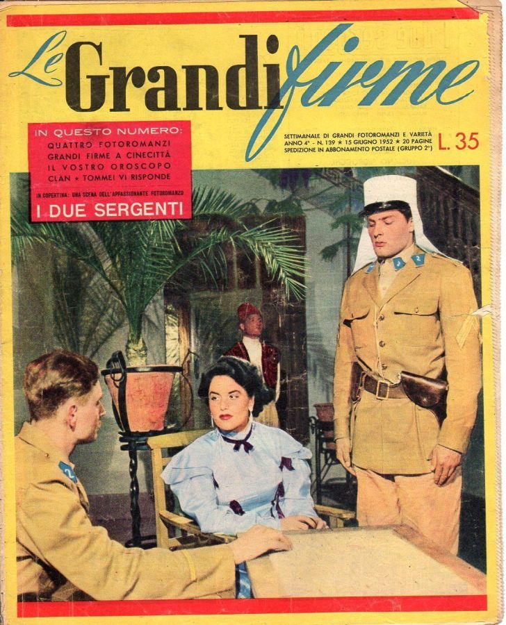 GRANDI FIRME|LE (1950s) magazine side cover Issue 139 15 June 1952