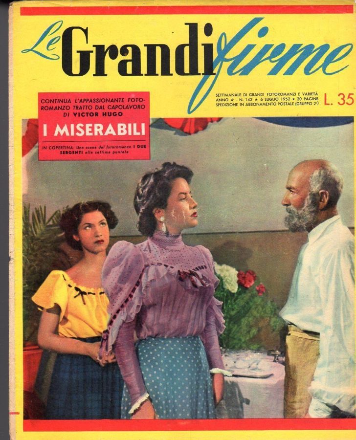 GRANDI FIRME|LE (1950s) magazine side cover Issue 142 6 July 1952