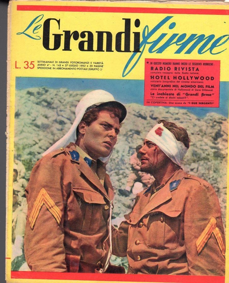 GRANDI FIRME|LE (1950s) magazine side cover Issue 145 27 July 1952