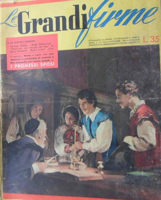 GRANDI FIRME|LE (1950s) magazine side cover Issue 160 9 November 1952