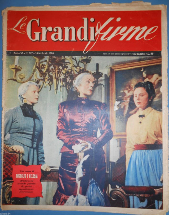 GRANDI FIRME|LE (1950s) magazine side cover Issue 227 14 February 1954