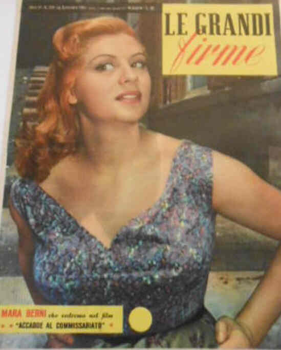 GRANDI FIRME|LE (1950s) magazine side cover Issue 259 26 September 1954